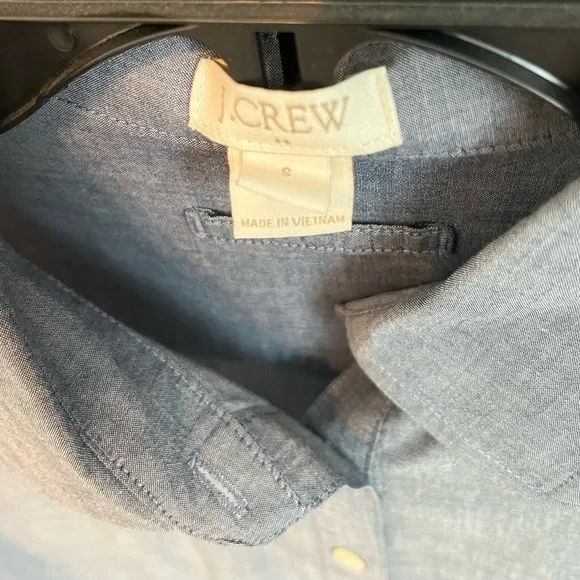 J Crew Chambray Popover Tunic - Picture 3 of 3